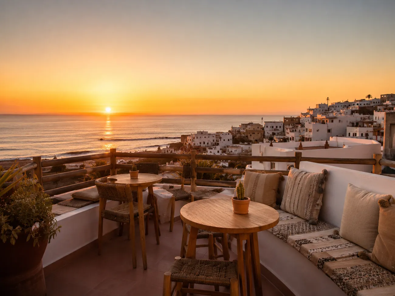 Sunset depuis le rooftop